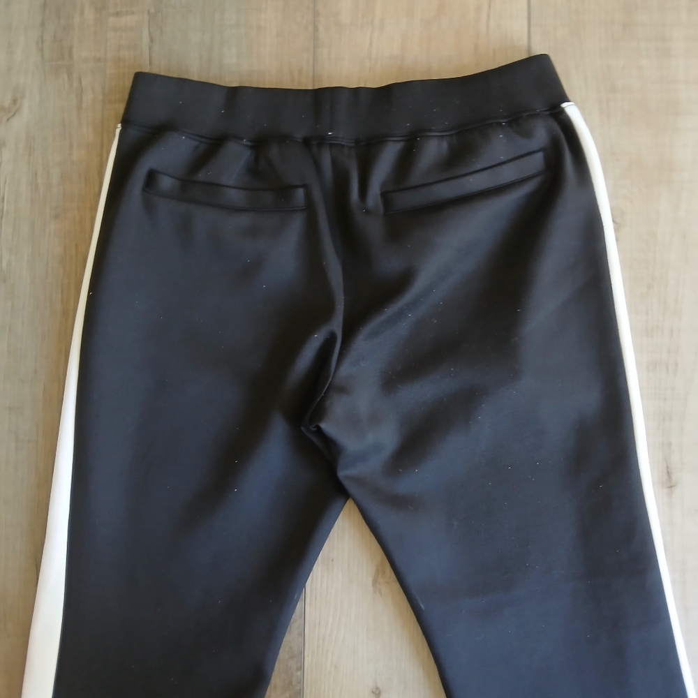 Pam & Gela Stripe Track Pants, Size S In Black, B… - image 5